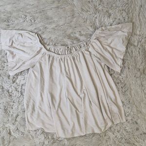 Nordstrom BP White Off the Shoulder Peasant Top -‎ Size Small